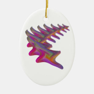Abstract falling star, gifts ceramic tree decoration