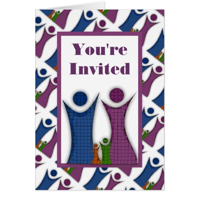 Abstract Family Art Card (Front)