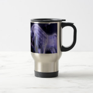 Abstract Fantasy Puple Fairy Unicorn Travel Mug