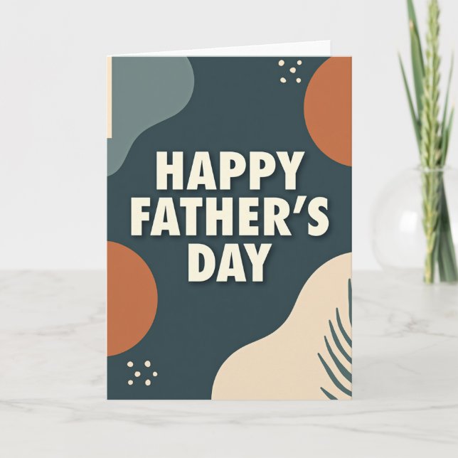 Abstract Fathers Day Type Card (Front)