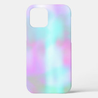 Abstract Faux Hologram Colourful Pink Blue