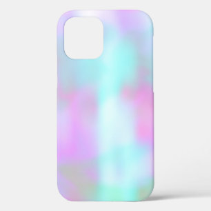 Abstract Faux Hologram Colourful Pink Blue iPhone 12 Pro Case