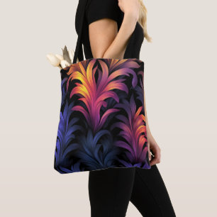 Abstract Feather Colours Tote Bag
