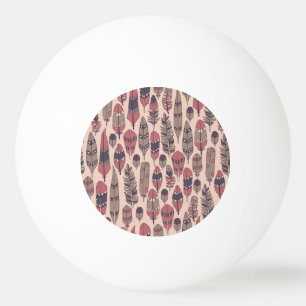 Abstract feathers: colourful vintage background. ping pong ball