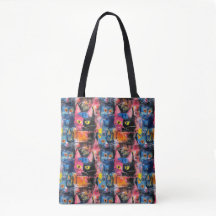 Abstract Feline Color Burst