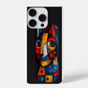 Abstract Feline Masterpiece - Colourful Cat Art iPhone 15 Pro Case