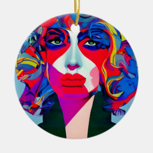 Abstract Female Ceramic Tree Decoration