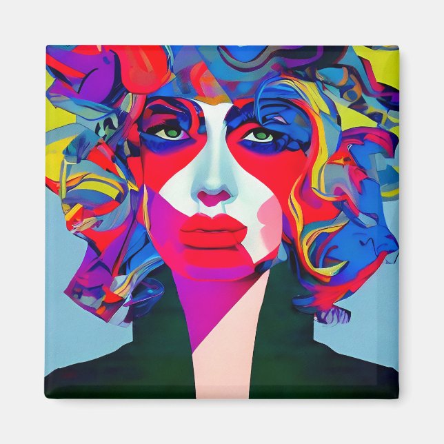 Abstract Female Magnet (Front)