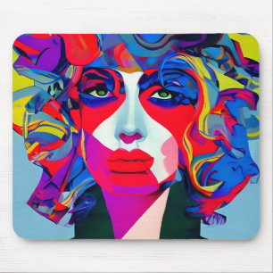 Abstract Female Mouse Pad