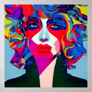 Abstract Female Poster