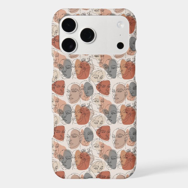Abstract Feminine Face Pattern (Back)