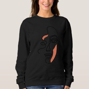 Abstract Feminine Face Sweatshirt