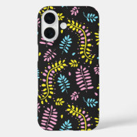Abstract Fern Leaves-Bold Colours