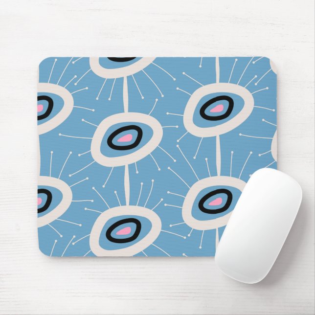 Abstract Festive Mid Century Modern Mouse Pad (With Mouse)