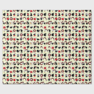 Abstract Festivities: Animal-Inspired Christmas  Wrapping Paper
