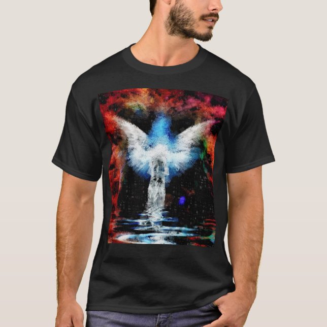 Abstract figure and wings T-Shirt (Front)