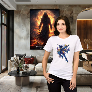 Abstract Figure Skater Fluid Ink Watercolor Tri-Blend Shirt