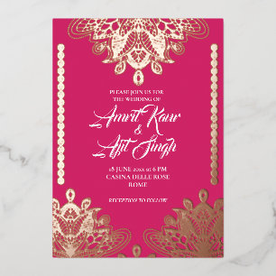 Abstract Filigree on Fuchsia