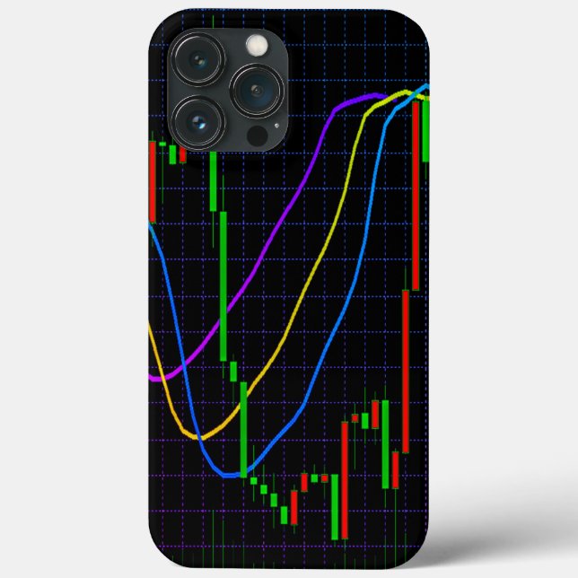 Abstract financial graph Case-Mate iPhone case (Back)