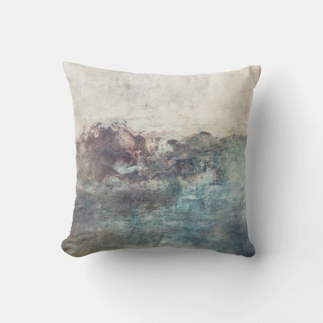 Abstract "Find My Direction Magnetically" Pillow (Front)