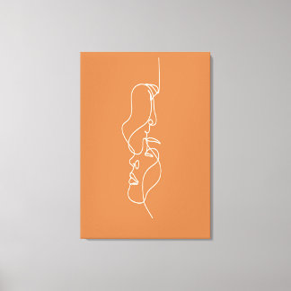 Abstract Fine Art Faces Canvas Print