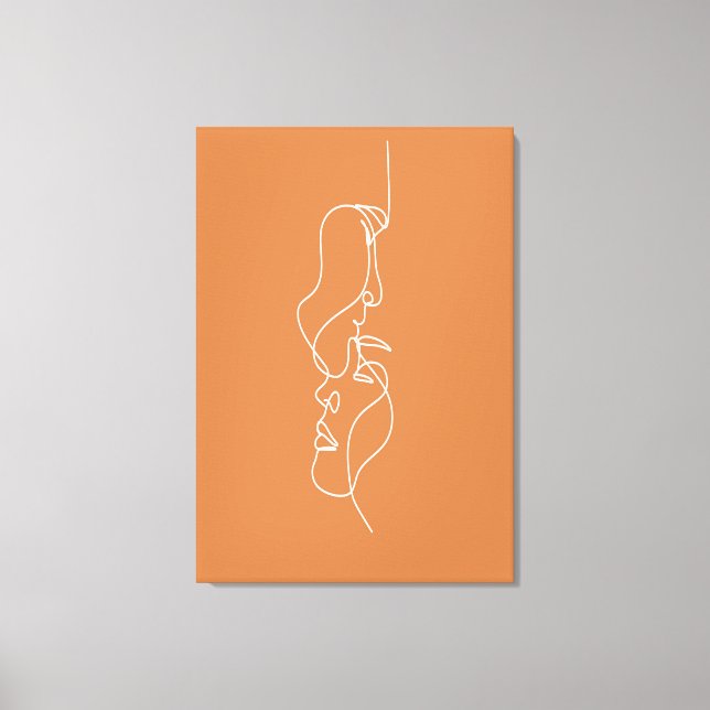 Abstract Fine Art Faces Canvas Print (Front)