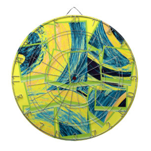 Abstract fine art painting 3 dartboard