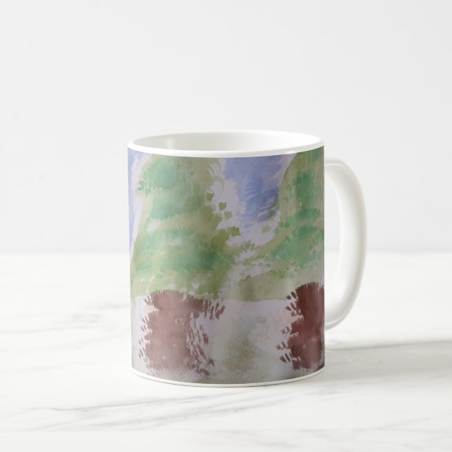 Abstract Fir Trees Mug (Front Right)