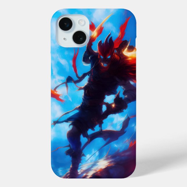 Abstract Fire Demon in The Sky Case-Mate iPhone Case (Back)