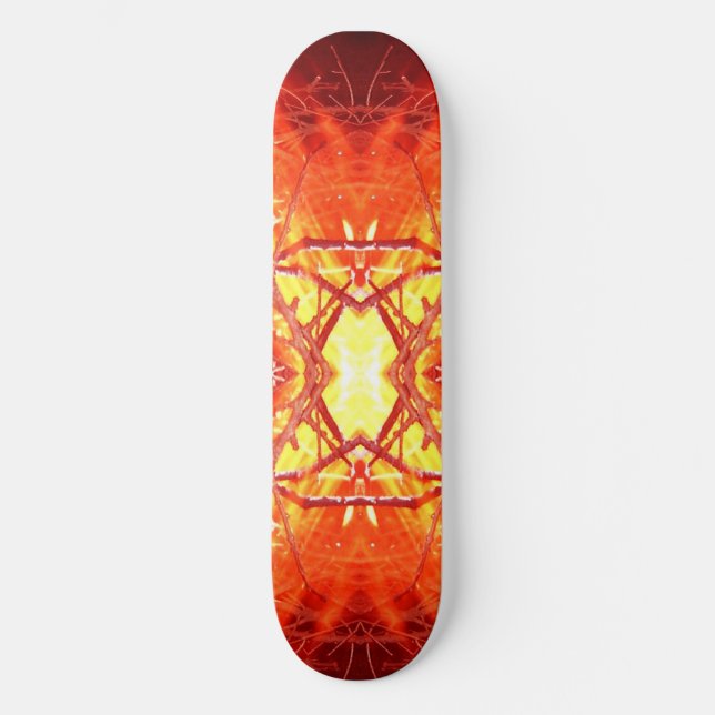 Abstract Fire Skateboard (Front)