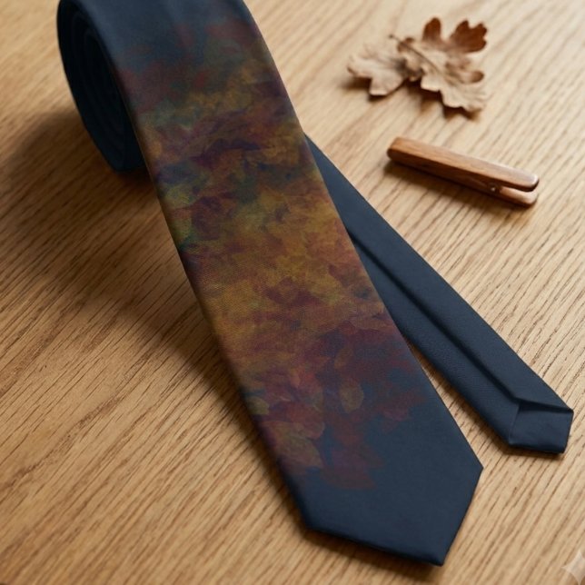 Abstract Fire Smoke Art Tie (This artistic, moody necktie is a perfect gift for him to wear to a formal event or evening out.)