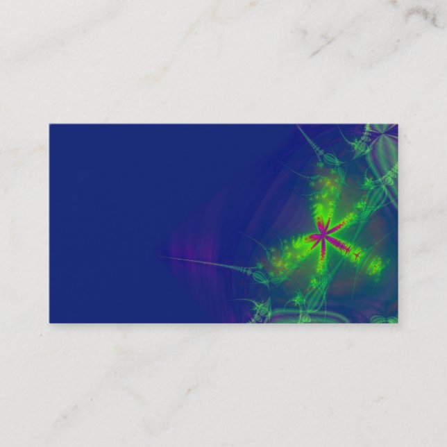 Abstract firefly business card (Front)