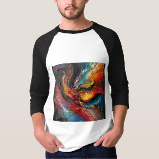 "Abstract Firestorm Art T-Shirt" T-Shirt