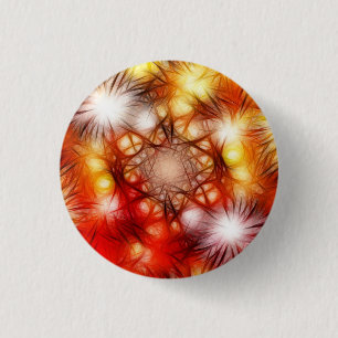 Abstract Fireworks Stars Background 3 Cm Round Badge