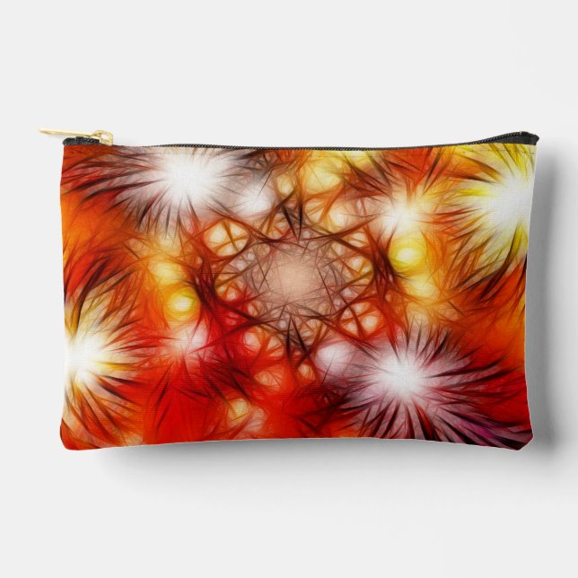 Abstract Fireworks Stars Background Accessory Pouch (Front)