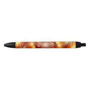 Abstract Fireworks Stars Background Black Ink Pen