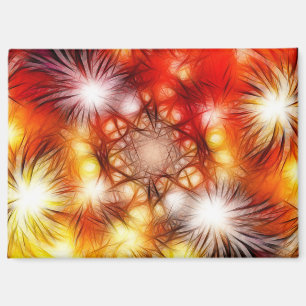 Abstract Fireworks Stars Background Magnet