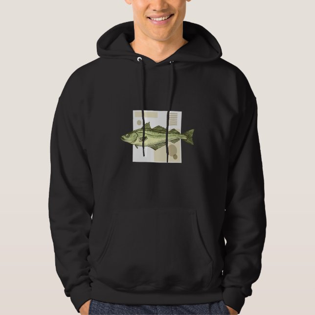 Abstract Fish Art Hoodie (Front)