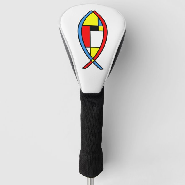 Abstract Fish Golf Head Cover (Front)