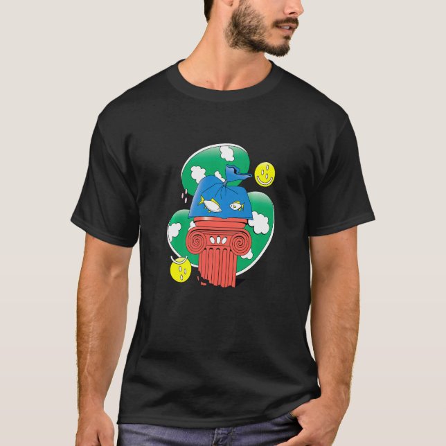 Abstract Fish In Plastic Premium T-Shirt (Front)