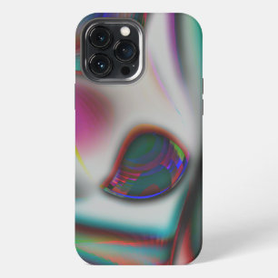 abstract fish mouth with psychedelic to soft blur  iPhone 13 pro max case