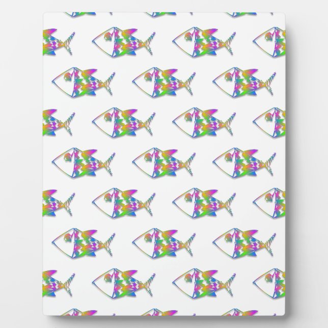 Abstract Fish Pattern Plaque (Front)