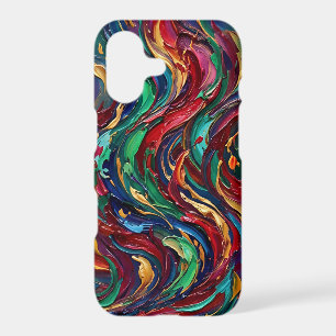 Abstract Flame Fire Jewel Tone iPhone Cases