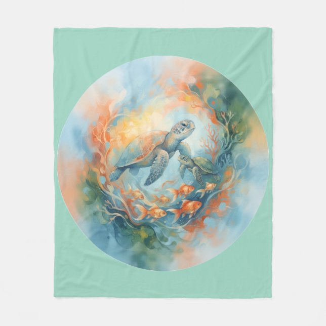 Abstract  fleece blanket (Front)
