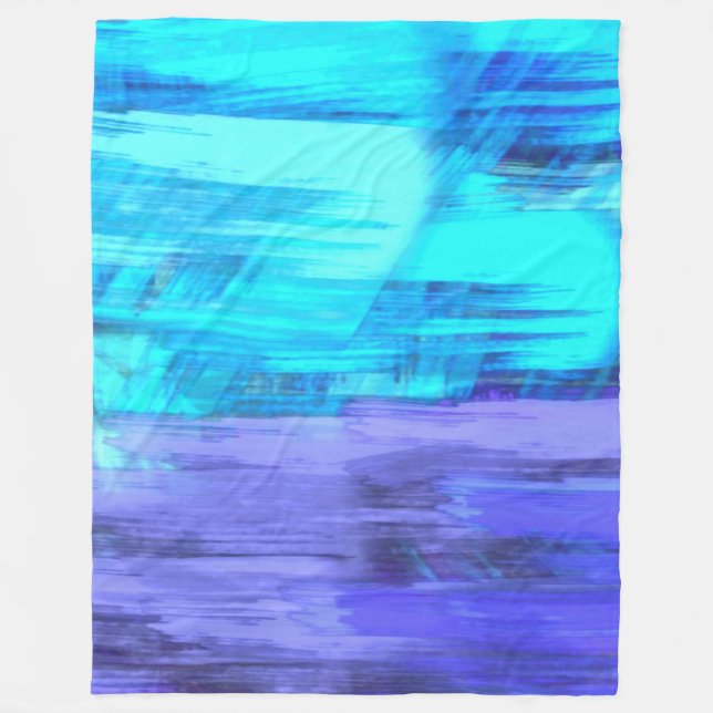 Abstract Fleece Blanket (Front)