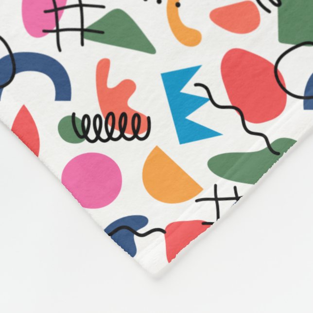 Abstract Fleece Blanket (Corner)