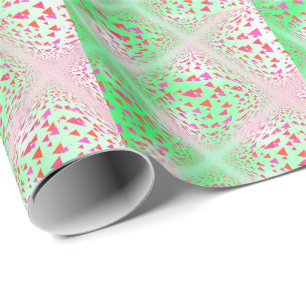 Abstract Floating Tiny Triangles Wrapping Paper