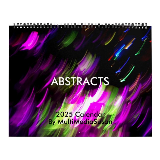 Abstract & Floral 2025 Calendar - MultiMediaSusan (Cover)