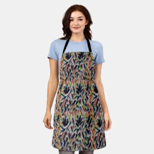 Abstract Floral Apron