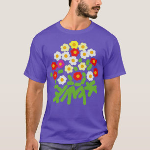 Abstract Floral Art Flowers and Ferns for Mothers  T-Shirt